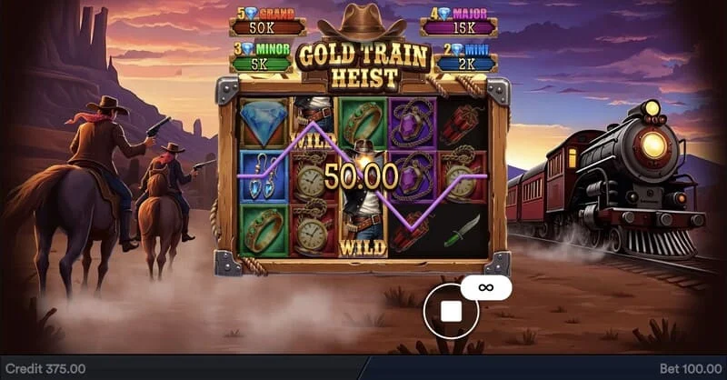 Gold Train Heist - udbetalingstabel og møntværdier